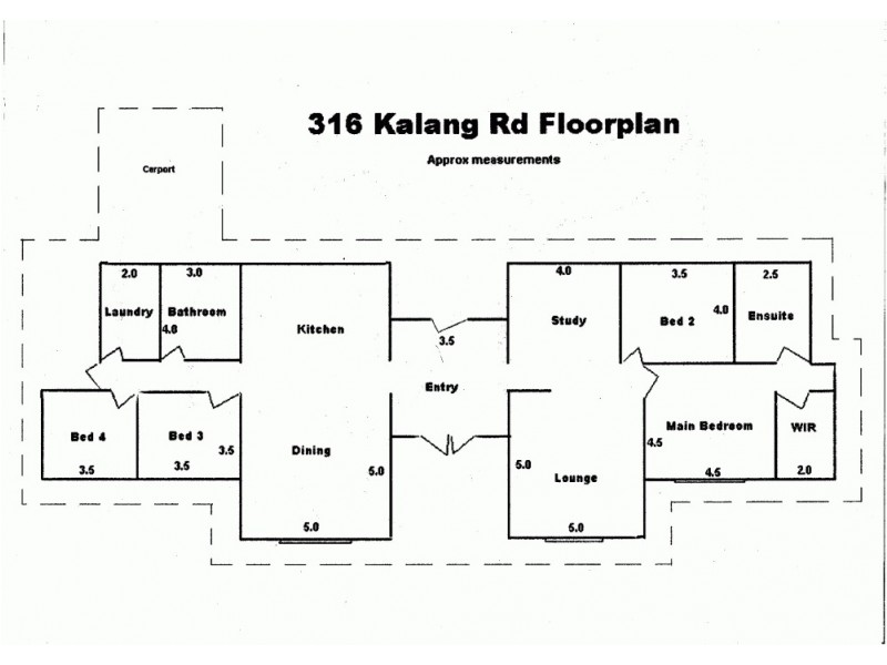 316 Kalang Road, Bellingen NSW 2454 Floorplan