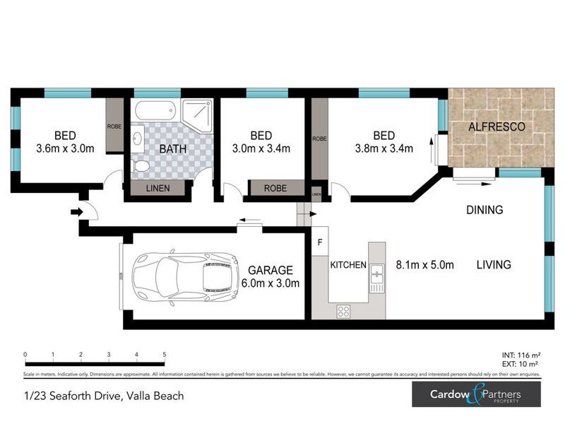 1/23 Seaforth Drive, Valla Beach NSW 2448 Floorplan
