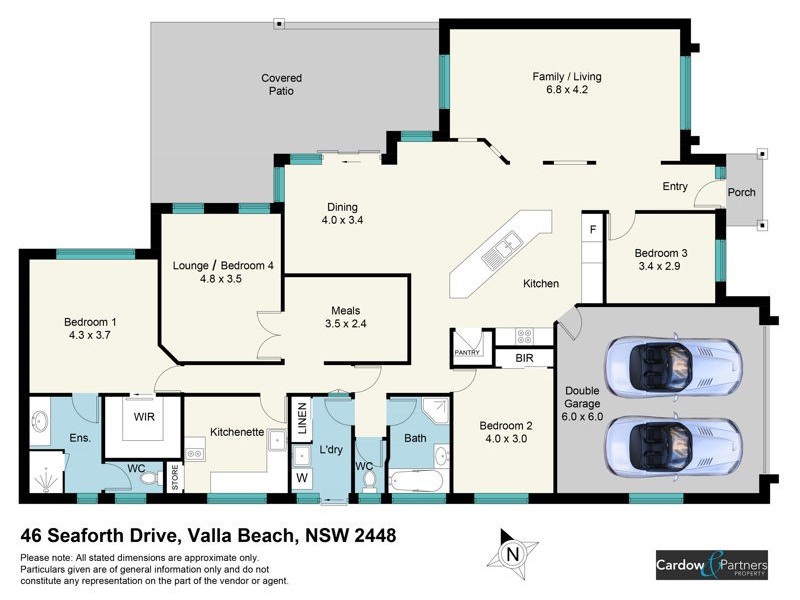 46 Seaforth Drive, Valla Beach NSW 2448 Floorplan