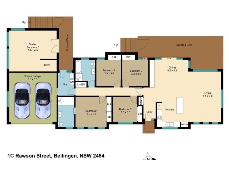 1C Rawson Street, Bellingen NSW 2454 Floorplan