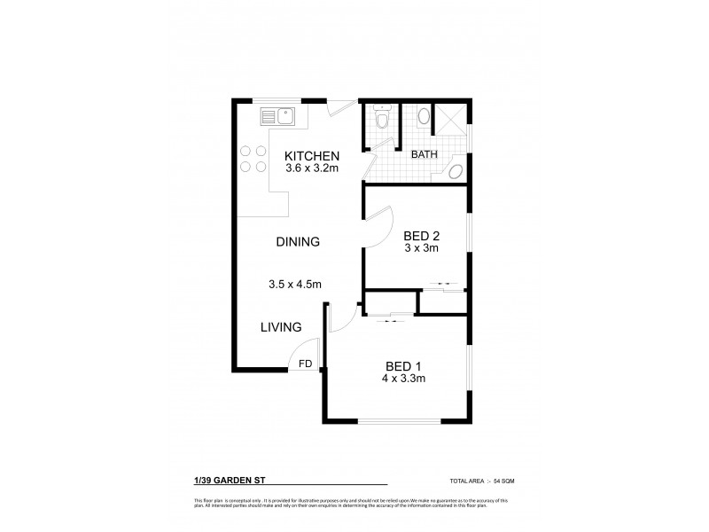 1/39 Garden Street, Mundingburra QLD 4812 Floorplan