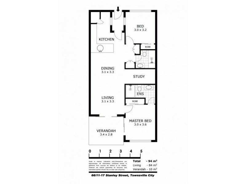 66/11-17 Stanley Street, Townsville City QLD 4810 Floorplan