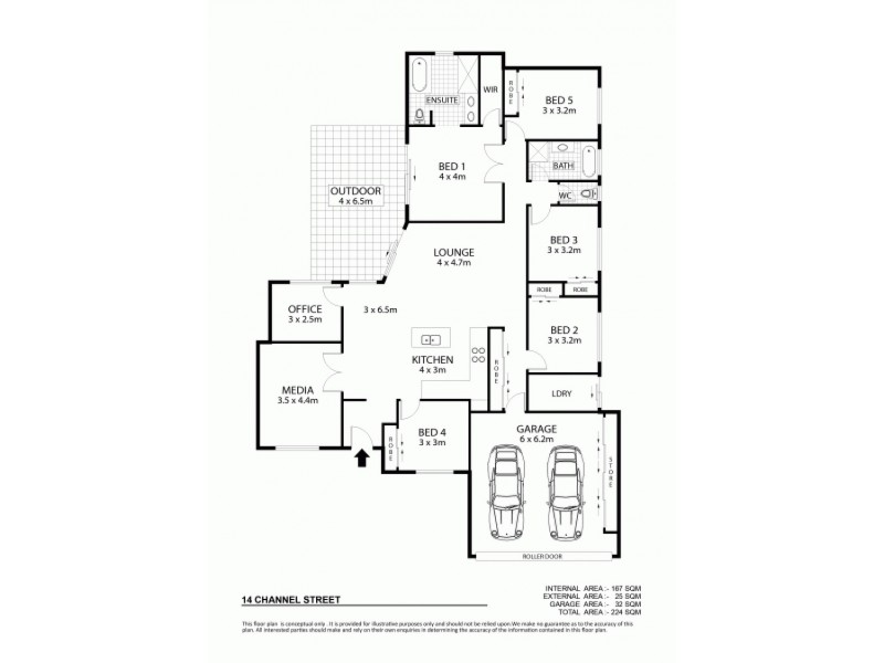 14 Channel Street, Bushland Beach QLD 4818 Floorplan