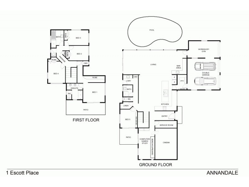1 Escott Place, Annandale QLD 4814 Floorplan