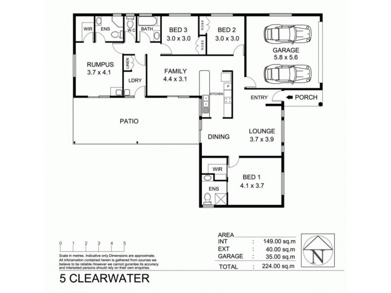 5 Clearwater Court, Bushland Beach QLD 4818 Floorplan