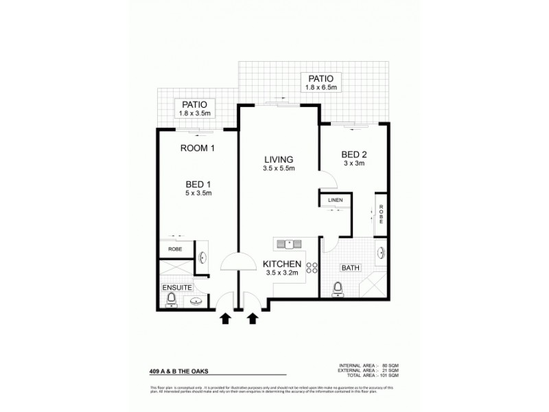 409/2 Dibbs Street, South Townsville QLD 4810 Floorplan