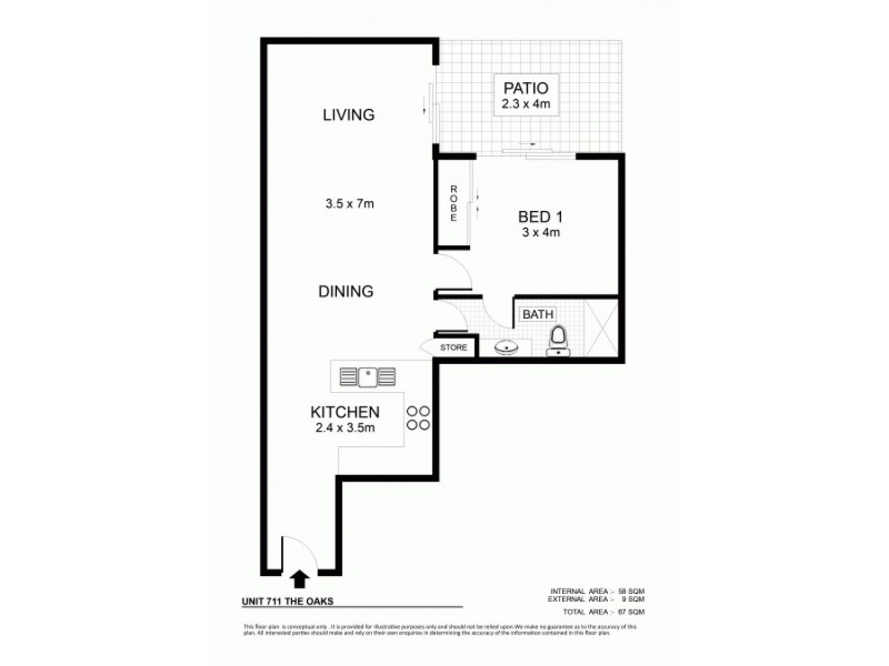 711/2 Dibbs Street, South Townsville QLD 4810 Floorplan