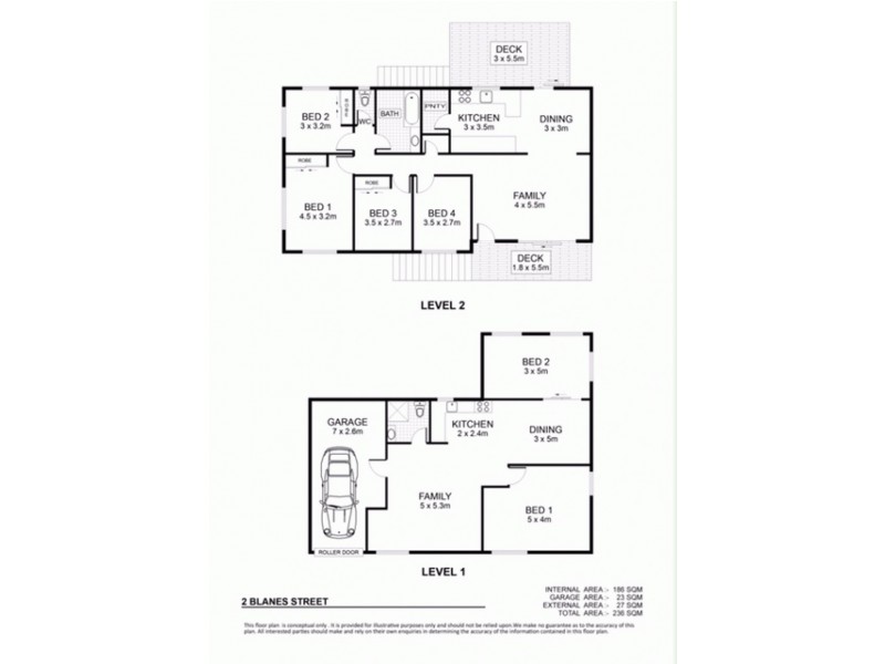 2 Blanes Street, Cranbrook QLD 4814 Floorplan