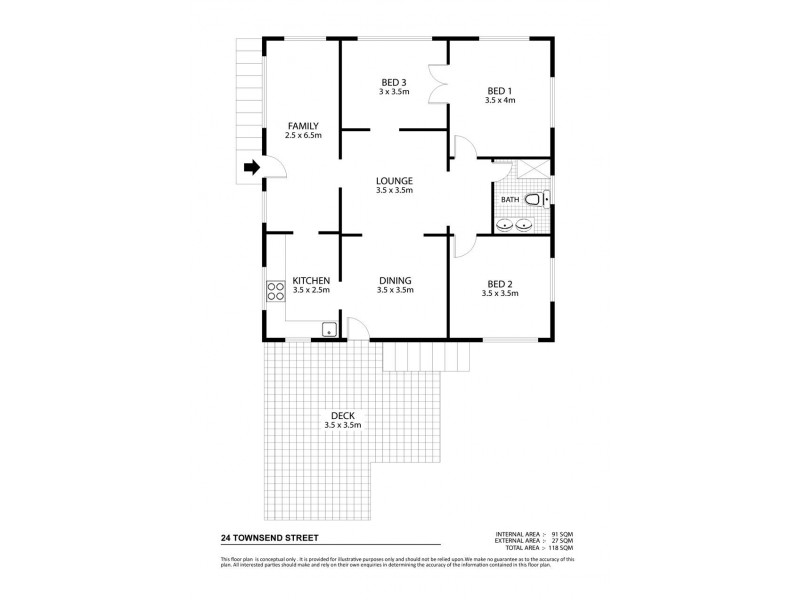 24 Townsend Street, Mysterton QLD 4812 Floorplan