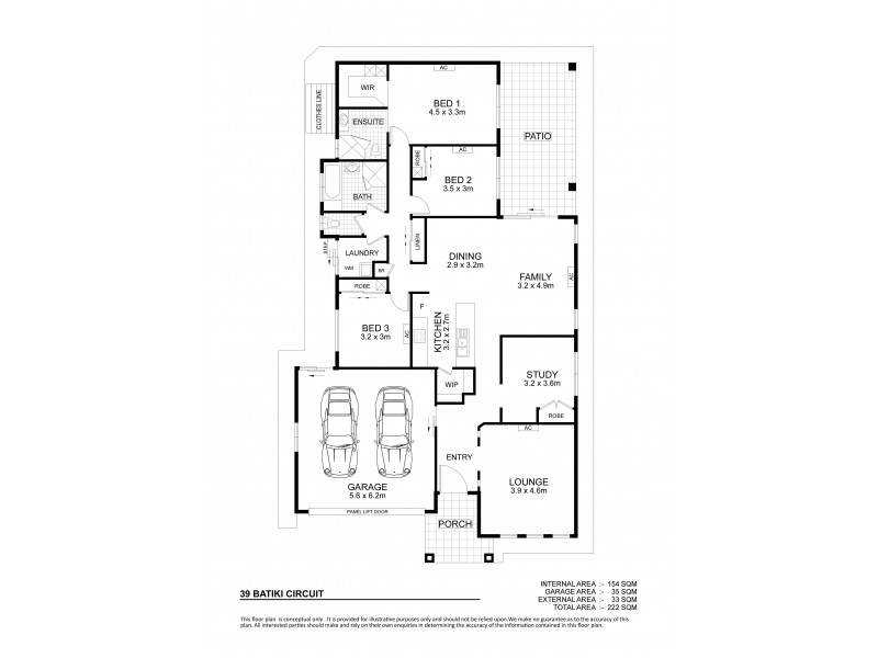 39 Batiki Circuit, Burdell QLD 4818 Floorplan