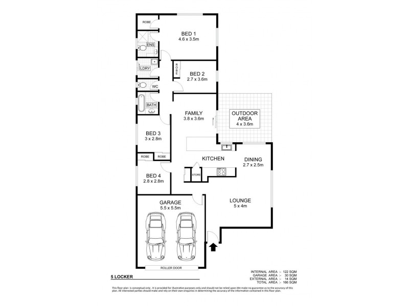5 Lockyer Place, Mount Louisa QLD 4814 Floorplan