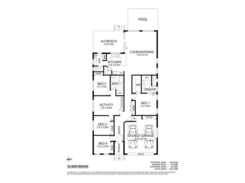 24 Westbrook Drive, Idalia QLD 4811 Floorplan