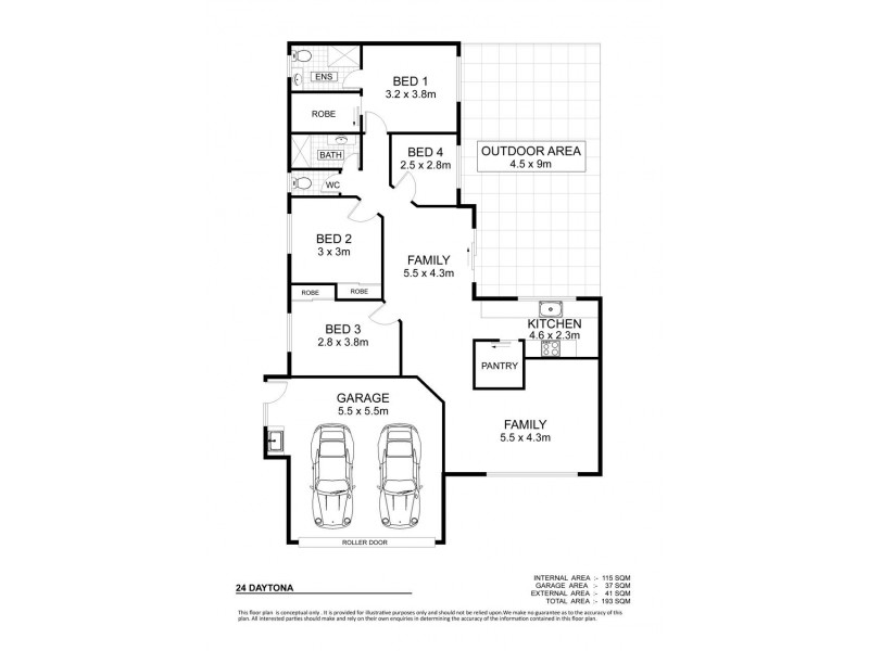 24 Daytona Drive, Kirwan QLD 4817 Floorplan