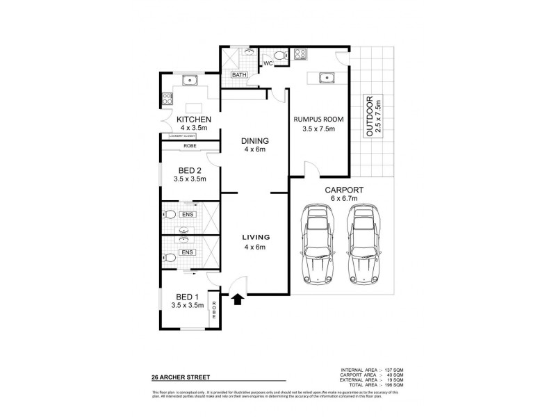 26 Archer Street, South Townsville QLD 4810 Floorplan