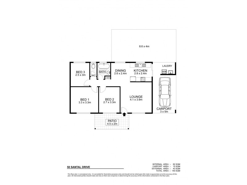 50 Santal Drive, Rasmussen QLD 4815 Floorplan