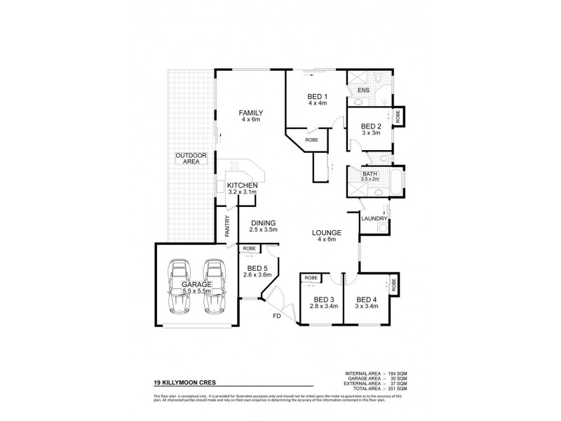 19 Killymoon Crescent, Annandale QLD 4814 Floorplan