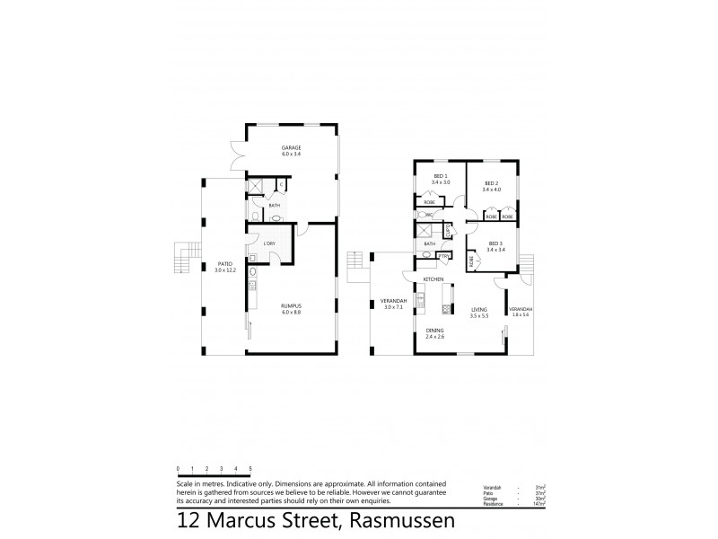 12 Marcus Street, Rasmussen QLD 4815 Floorplan