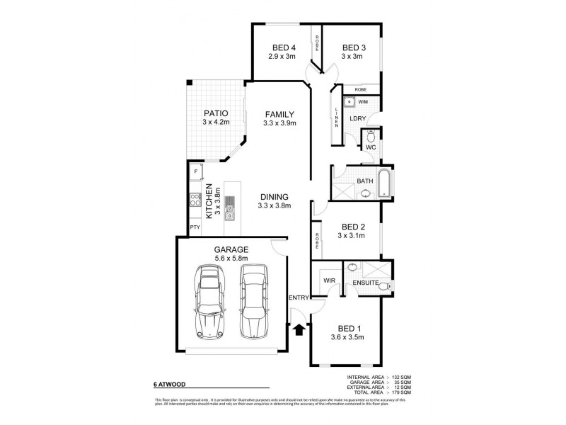 6 Atwood Street, Mount Low QLD 4818 Floorplan