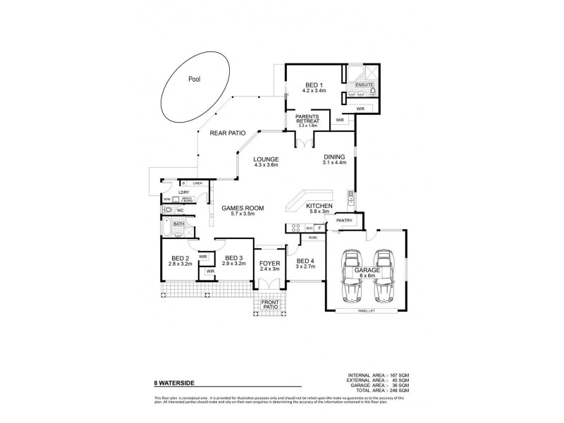 8 Waterside Place, Idalia QLD 4811 Floorplan