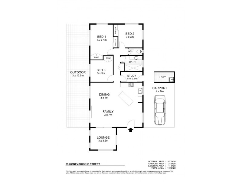59 Honeysuckle Drive, Annandale QLD 4814 Floorplan