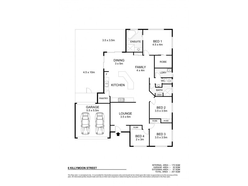 6 Killymoon Crescent, Annandale QLD 4814 Floorplan