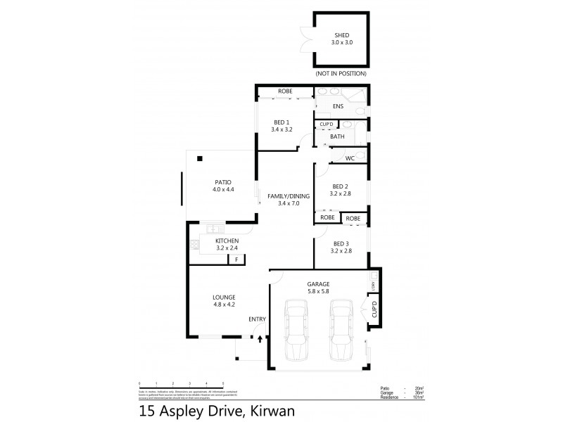 15 Aspley Drive, Kirwan QLD 4817 Floorplan