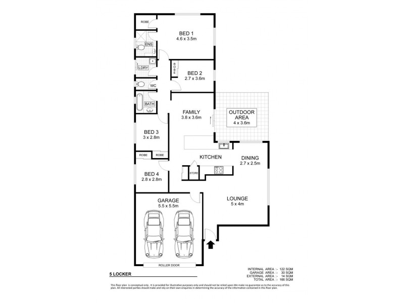 5 Lockyer Place, Mount Louisa QLD 4814 Floorplan