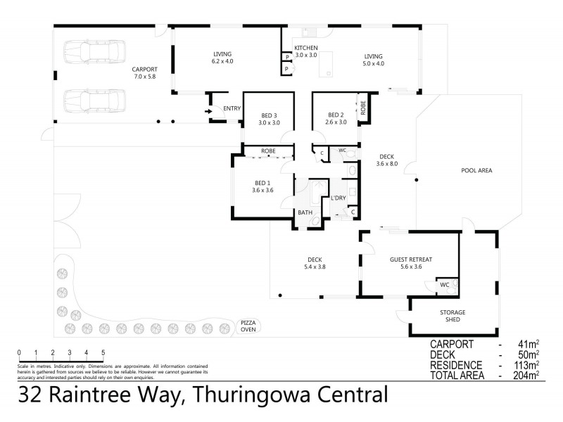 32 Raintree Way, Thuringowa Central QLD 4817 Floorplan