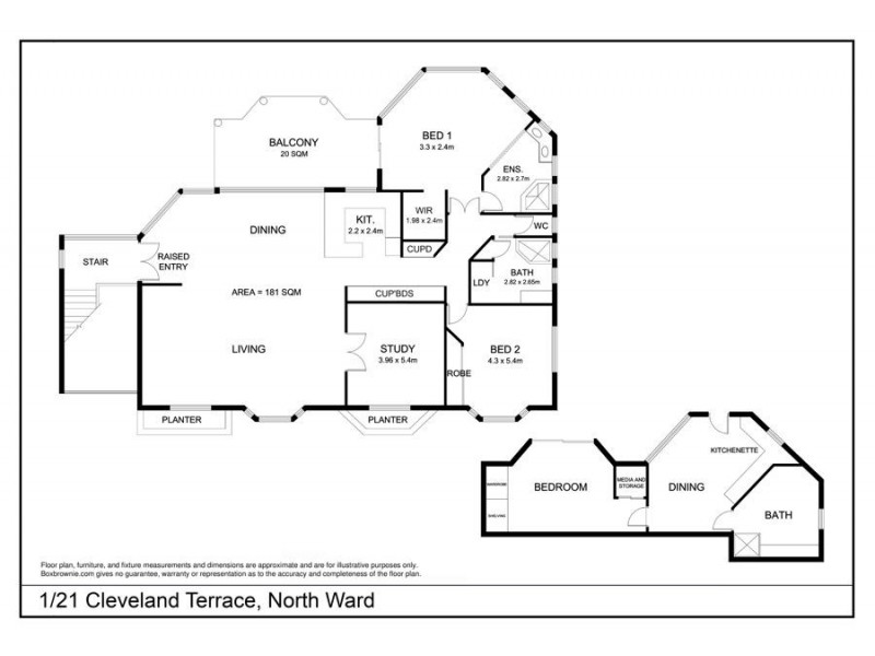 1/21 Cleveland Terrace, North Ward QLD 4810 Floorplan
