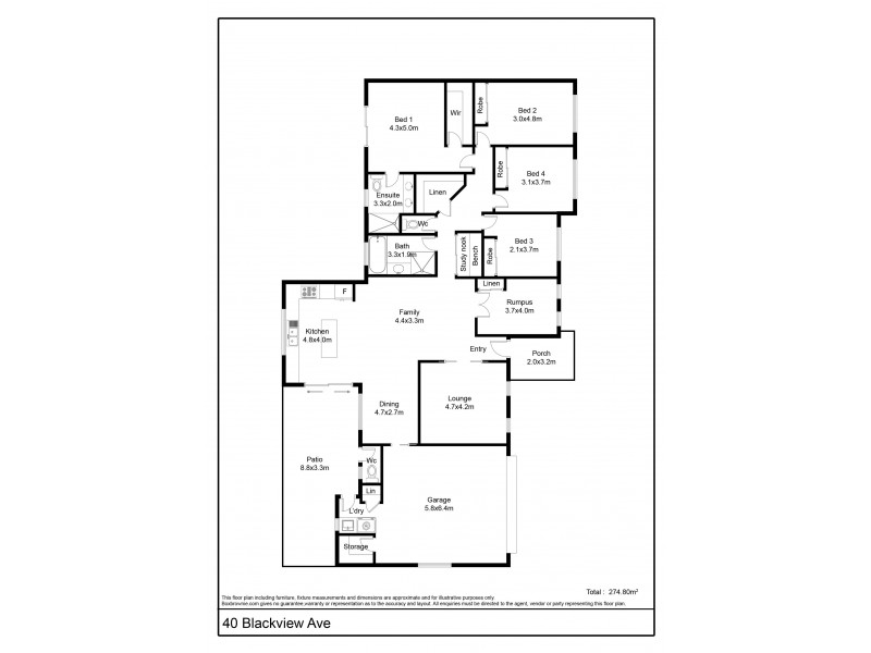 40 Blackview Avenue, Black River QLD 4818 Floorplan