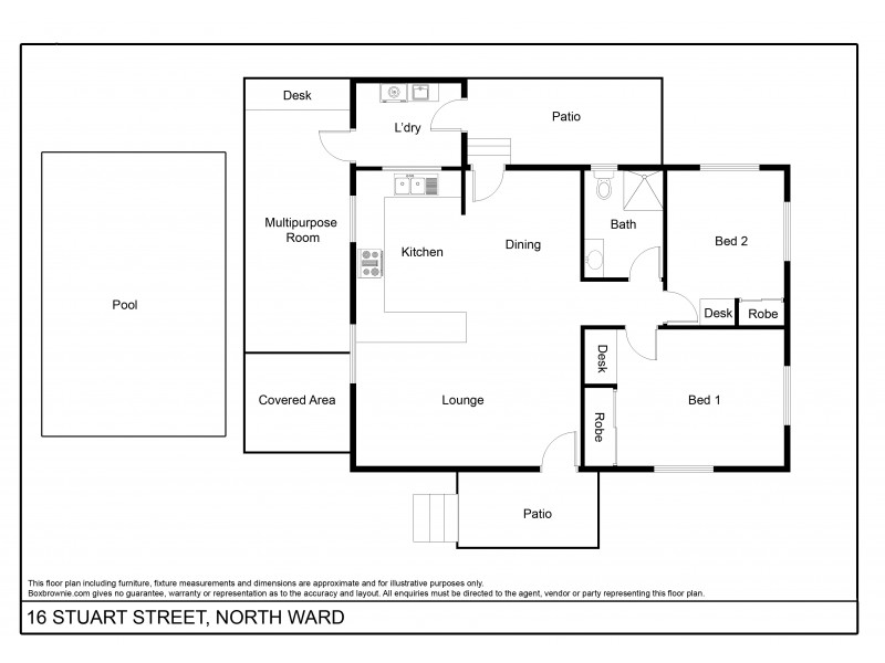 16 Stuart Street, North Ward QLD 4810 Floorplan