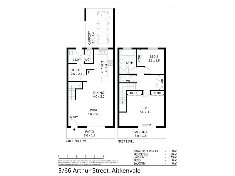 3/66 Arthur Street, Aitkenvale QLD 4814 Floorplan