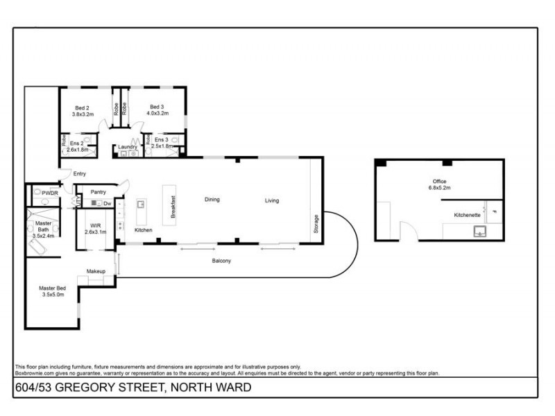 604/53 Gregory Street, North Ward QLD 4810 Floorplan