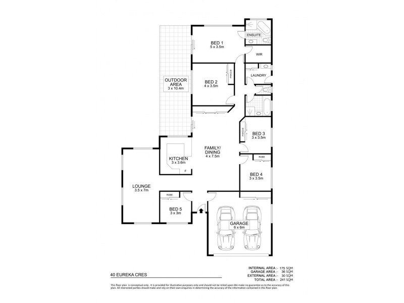 40 Eureka Crescent, Kirwan QLD 4817 Floorplan