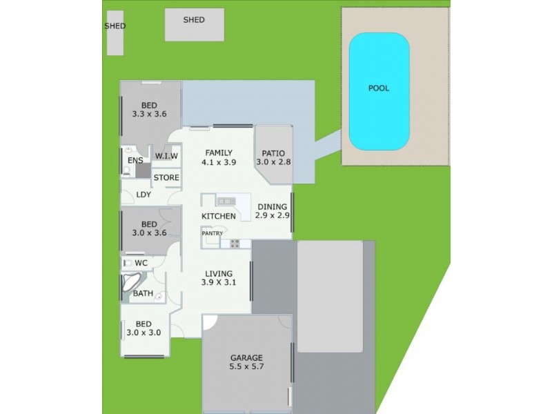 5 Stafford Close, Kirwan QLD 4817 Floorplan