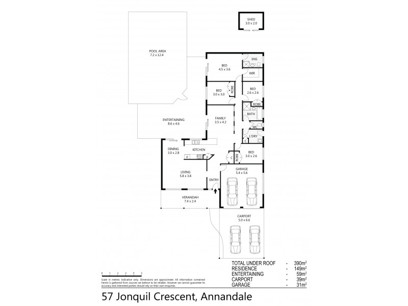 57 Jonquil Crescent, Annandale QLD 4814 Floorplan