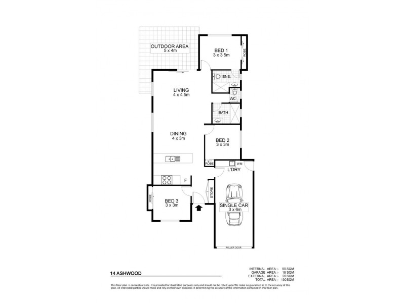14 Ashwood Grove, Deeragun QLD 4818 Floorplan