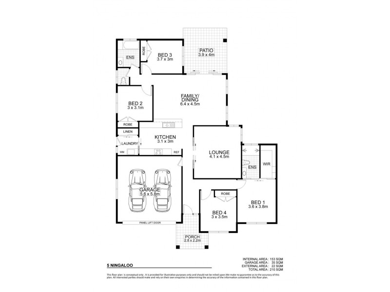 5 Ningaloo Crescent, Burdell QLD 4818 Floorplan