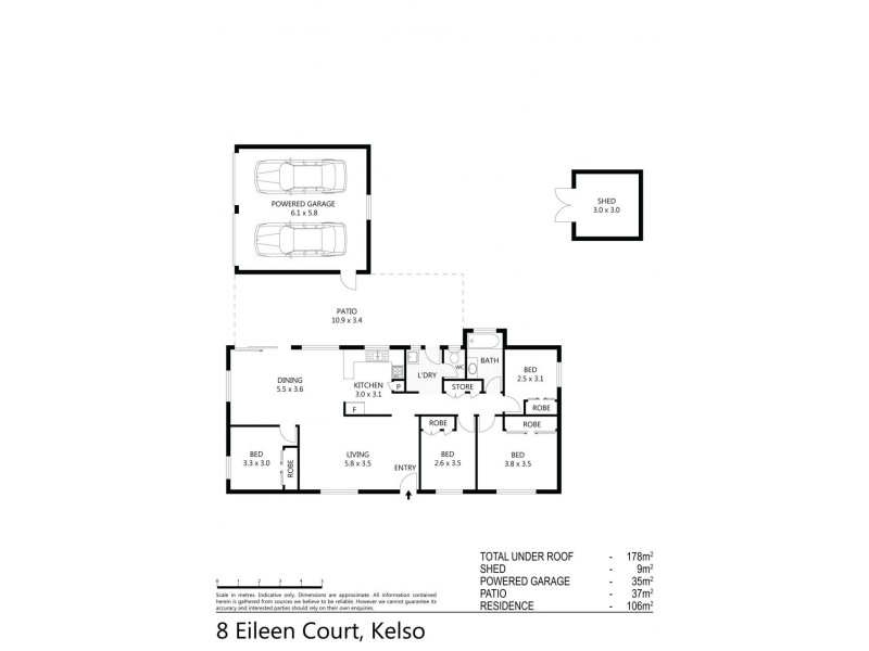 8 Eileen Court, Kelso QLD 4815 Floorplan