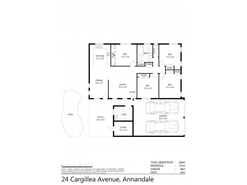 24 Cargillea Avenue, Annandale QLD 4814 Floorplan