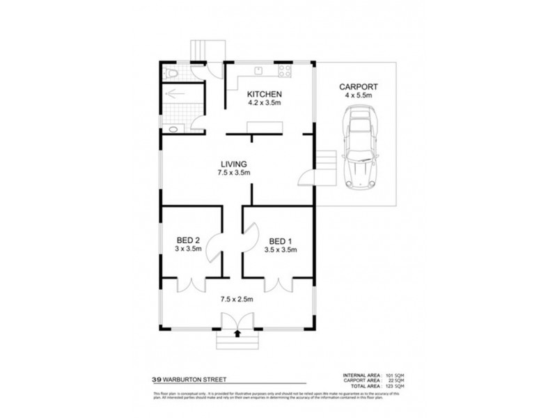 39 Warburton Street, North Ward QLD 4810 Floorplan