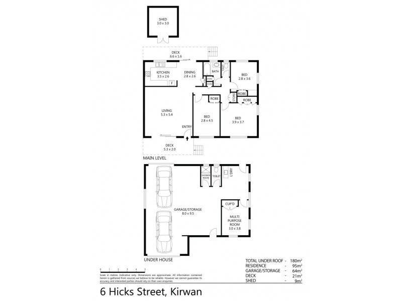 6 Hicks Street, Kirwan QLD 4817 Floorplan