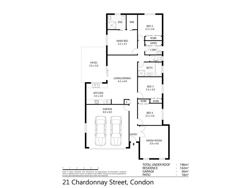 21 Chardonnay Drive, Condon QLD 4815 Floorplan