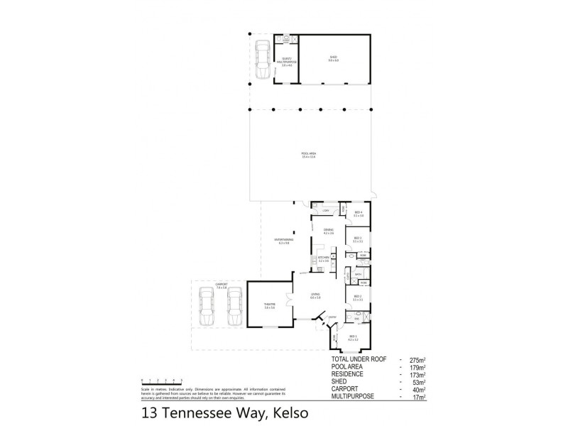 13 Tennessee Way, Kelso QLD 4815 Floorplan