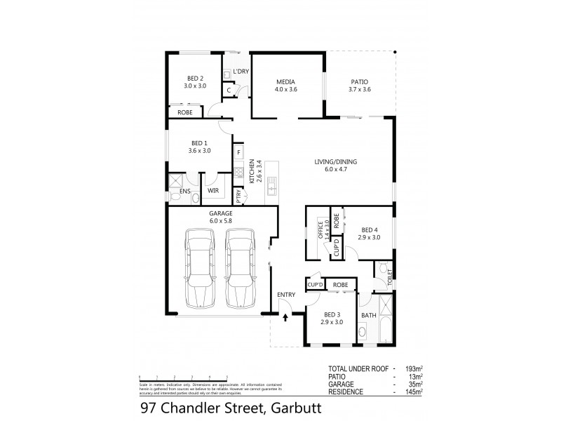 97A Chandler Street, Garbutt QLD 4814 Floorplan