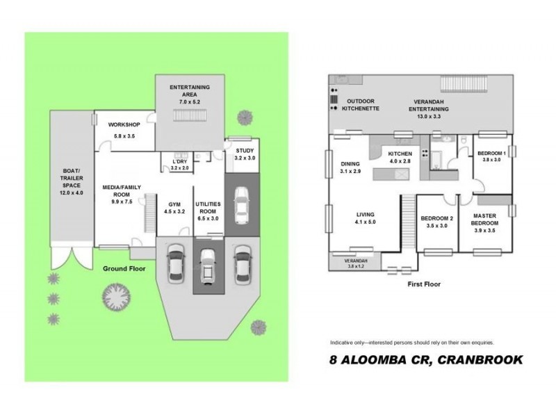 8 Aloomba Crescent, Cranbrook QLD 4814 Floorplan
