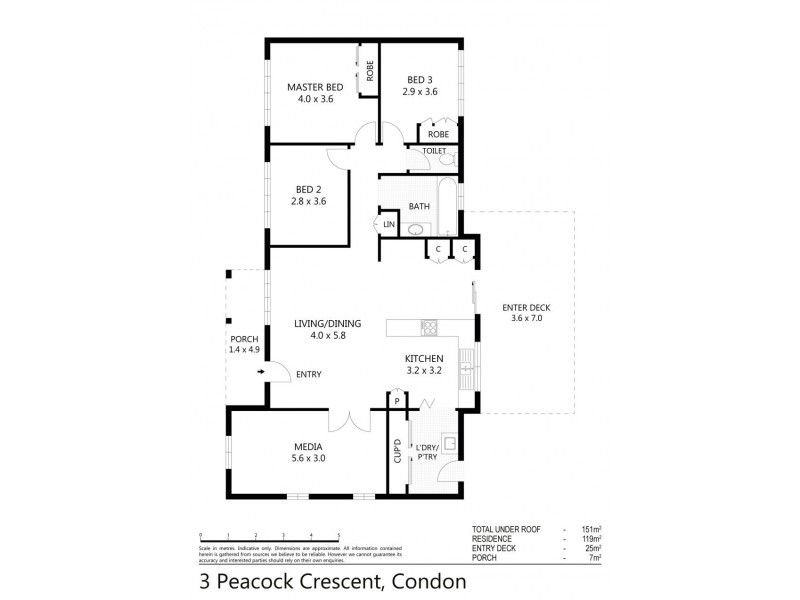 3 Peacock Crescent, Condon QLD 4815 Floorplan
