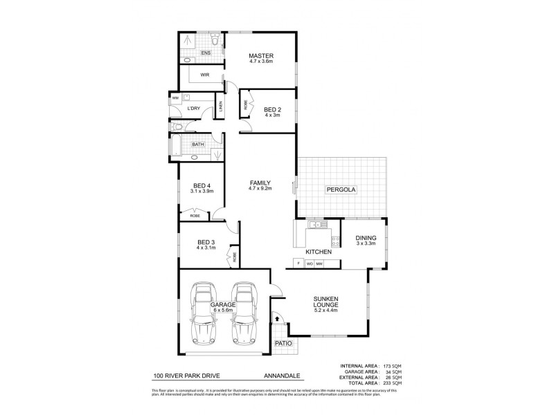 100 River Park Drive, Annandale QLD 4814 Floorplan
