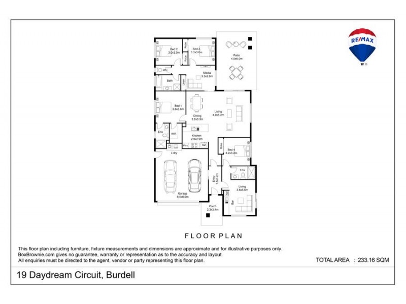 19 Daydream Circuit, Burdell QLD 4818 Floorplan