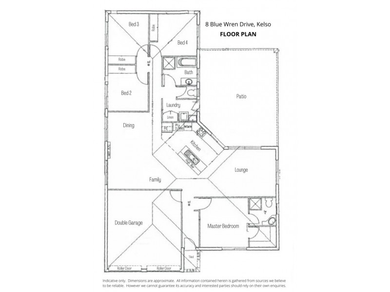 8 Blue Wren Drive, Kelso QLD 4815 Floorplan